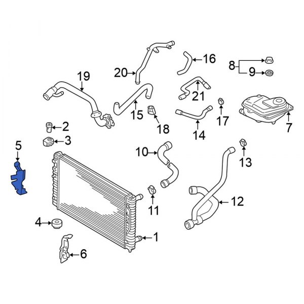 Radiator Support Air Duct