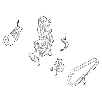 Volkswagen OE - Cooling - Belts & Pulleys (GLS 1.8L)