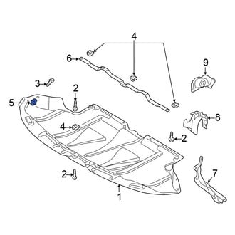 Volkswagen OE - Radiator Support Splash Shield Nut
