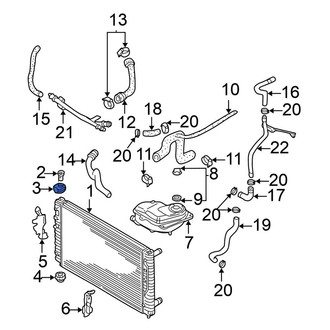 Volkswagen OE - Upper Radiator Insulator