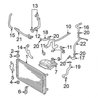 2003 Volkswagen Passat OEM Engine Cooling Parts - Radiators | CARiD