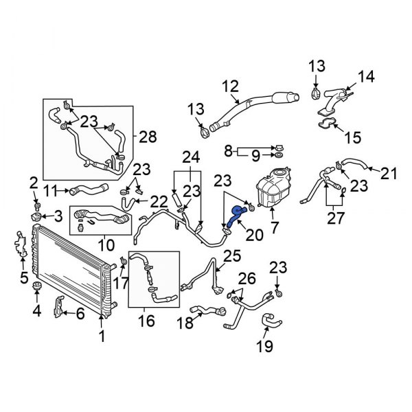 Engine Coolant Overflow Hose