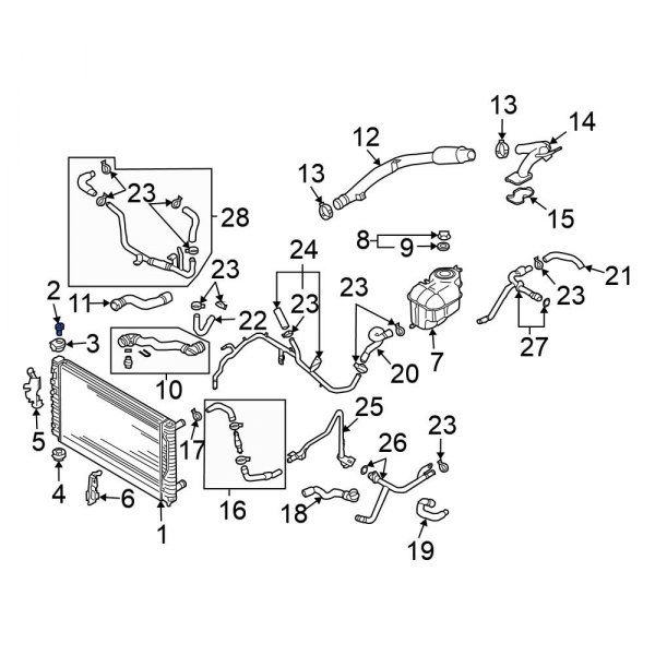 Radiator Mount Bolt