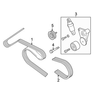 Volkswagen OE - Cooling - Belts & Pulleys (4.0L)