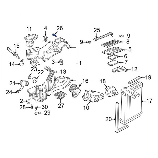 A/C Evaporator Temperature Sensor