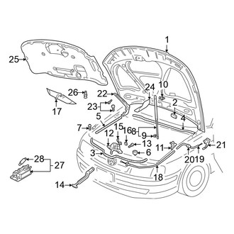 Volkswagen OE - Hood & Components