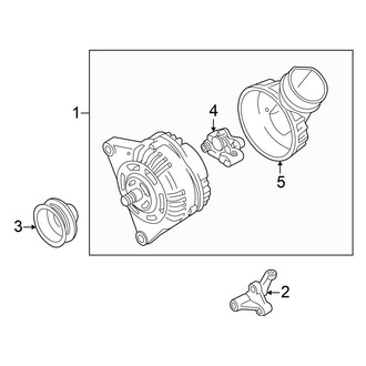 Volkswagen OE - Electrical - Alternator (GLS / GLS 4 Motion / GLX / GLX 4 Motion 2.8L)
