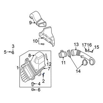 Volkswagen OE - Air Filter Housing Lid Clip