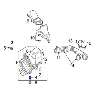 Volkswagen OE - Lower Air Filter Housing Grommet