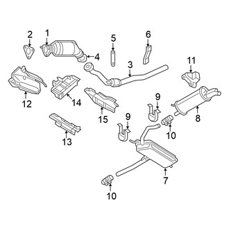 Volkswagen OE - Exhaust System - Exhaust Components