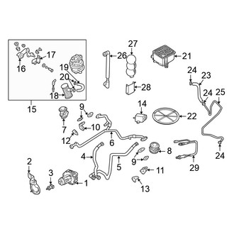 Volkswagen OE - Emission System - Emission Components (2.8L)