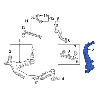 Volkswagen OE - Front Left Steering Knuckle