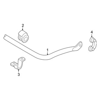 Volkswagen OE - Front Suspension - Stabilizer Bar & Components