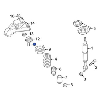 Volkswagen OE - Front Suspension Strut Mount Washer