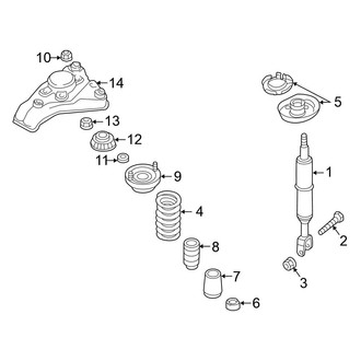 Volkswagen OE - Front Suspension - Struts & Components
