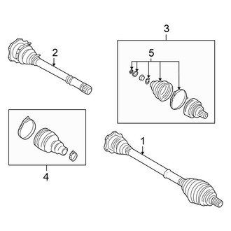 Volkswagen OE - Front Suspension - Drive Axles (GL TDI / GLS TDI)