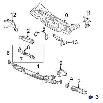 Volkswagen OE - Outer Rack and Pinion Bellows Clamp