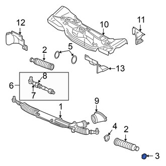 Volkswagen OE - Outer Rack and Pinion Bellows Clamp
