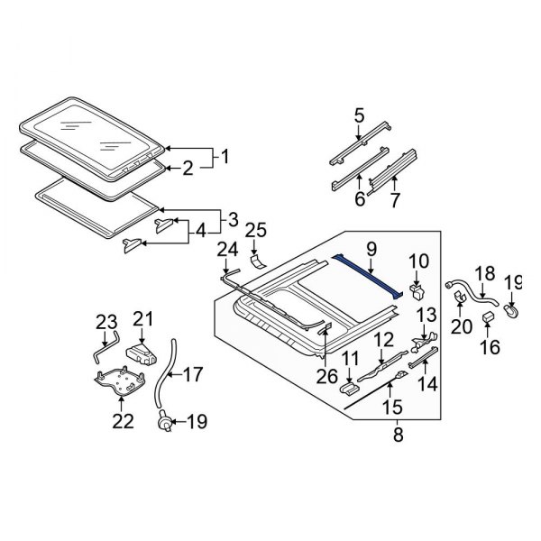 Sunroof Drip Rail