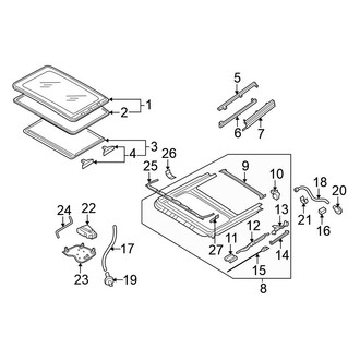 Volkswagen OE - Roof - Sunroof (Mertior Type), (GLS / GLS 4 Motion / GLX / GLX 4 Motion / W8 Wagon)