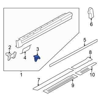 Volkswagen OE - Rocker Panel Molding Clip