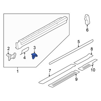 Volkswagen OE - Rocker Panel Molding Clip