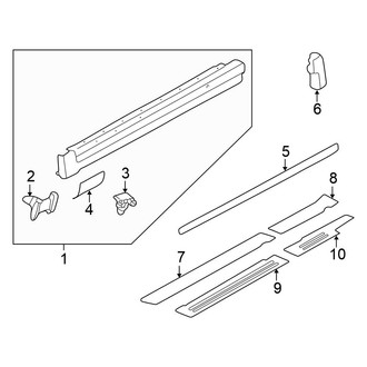 Volkswagen OE - Pillars, Rocker & Floor - Exterior Trim (GLS / GLS 4 Motion / GLX / GLX 4 Motion / W8 Wagon)