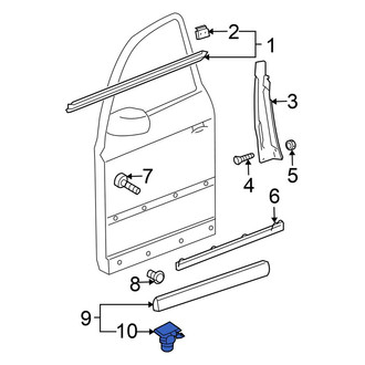 Volkswagen OE - Door Molding Clip