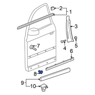Volkswagen OE - Door Molding Grommet