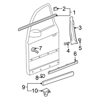 Volkswagen OE - Front Door - Exterior Trim