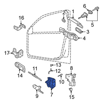 Volkswagen OE - Front Right Door Latch Assembly