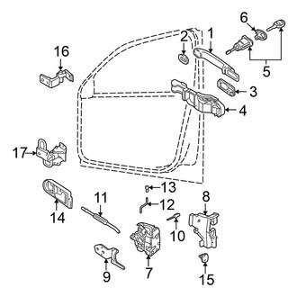 Volkswagen OE - Front Door - Lock & Hardware