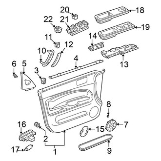 Volkswagen OE - Front Door - Interior Trim (To 10/03)