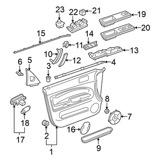 Volkswagen OE - Front Door - Interior Trim (From 11/03)