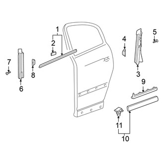 Volkswagen OE - Rear Door - Exterior Trim