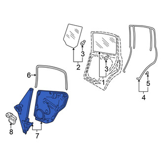 Volkswagen OE - Rear Left Window Regulator