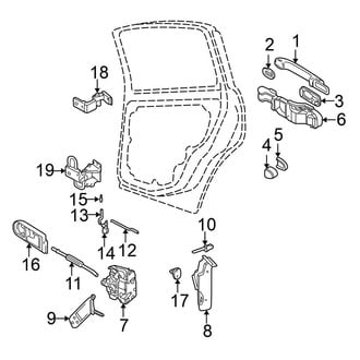 Volkswagen OE - Rear Door - Lock & Hardware