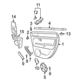Volkswagen OE - Rear Door - Interior Trim (To 10/03)