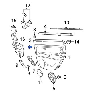 Volkswagen OE - Door Interior Trim Panel Retainer