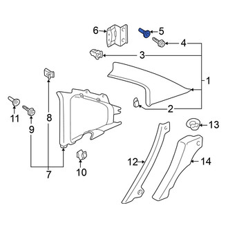 Volkswagen OE - Trunk Trim Panel Grommet