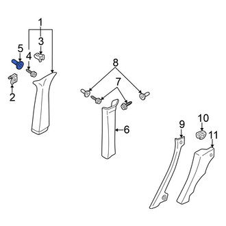 Volkswagen OE - Body C-Pillar Trim Panel Grommet