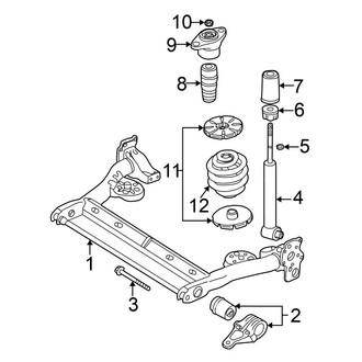 Volkswagen OE - Rear Suspension - Suspension Components (GLS / GLX Sedan)