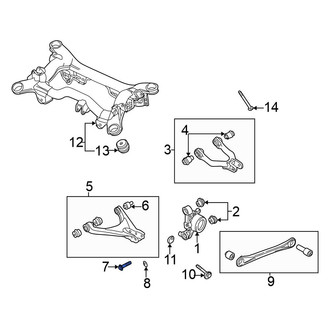 Volkswagen OE - Rear Lower Suspension Control Arm Bolt