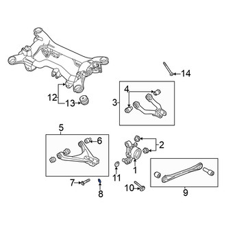 Volkswagen OE - Rear Lower Alignment Camber Adjusting Eccentric