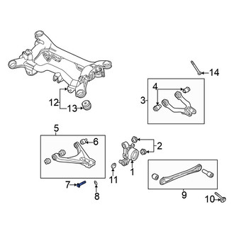 Volkswagen OE - Rear Lower Suspension Control Arm Bolt