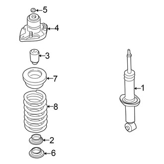 Volkswagen OE - Rear Suspension - Struts & Components (AWD 2.8L)