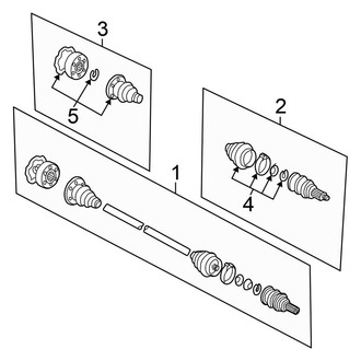 Volkswagen OE - Rear Suspension - Drive Axles (GLS 4 Motion / GLX 4 Motion)