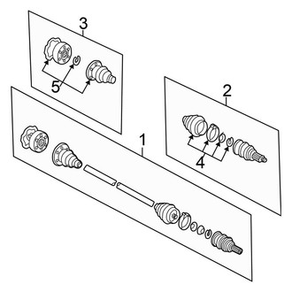 Volkswagen OE - Rear Suspension - Drive Axles (W8 AWD)