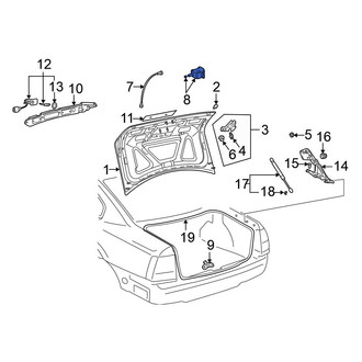 Volkswagen OE - Rear Liftgate Lock Actuator