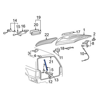 Volkswagen OE - Liftgate Lift Support